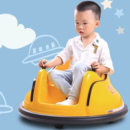 Kid Remote Control Self-driving Bumper Toy Car UFO Shape Four-wheel Rid on Car Children Indoor Park Practical Educational Toys